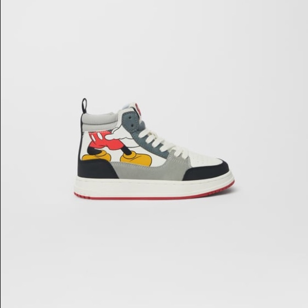 Zara Mickey High Top Sneakers